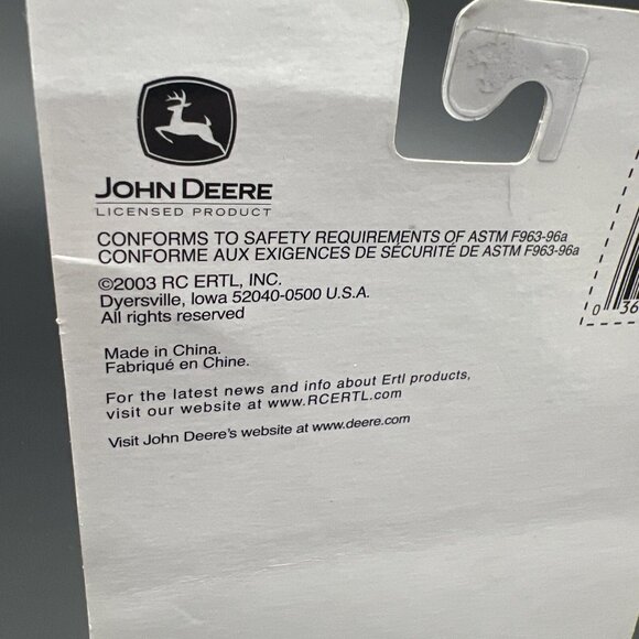 2003 John Deere Tractor with Duals ERTL 1/64 #37015 - Picture 7 of 12